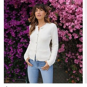 Express fringe sweater jacket